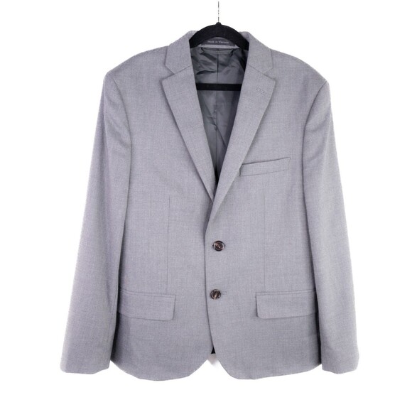 Lauren Ralph Lauren Boys 16R Solid Gray Sport Coat Jacket Blaazer - Picture 2 of 13